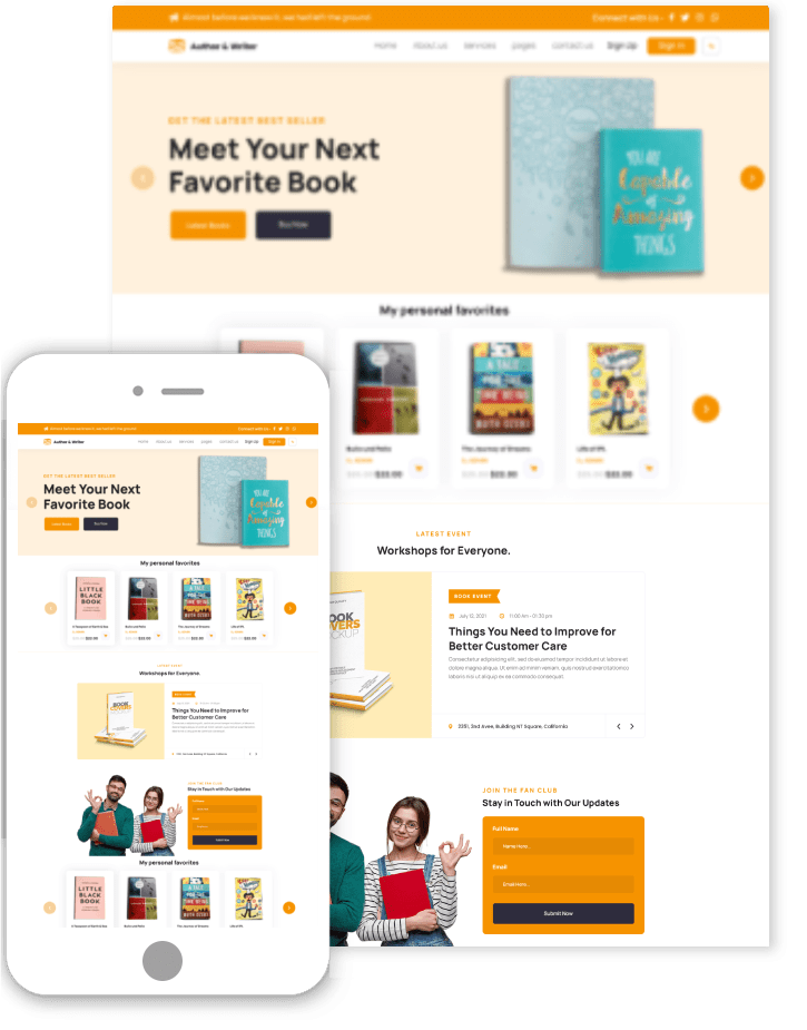 Author Writer WordPress Theme