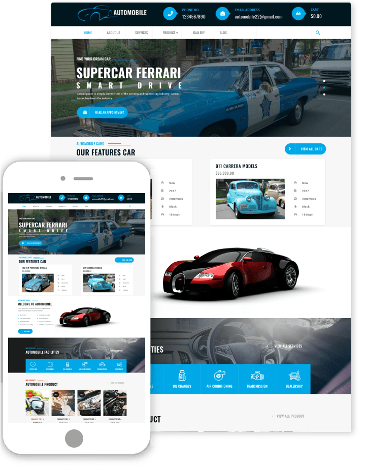 Auto Dealer WordPress Theme