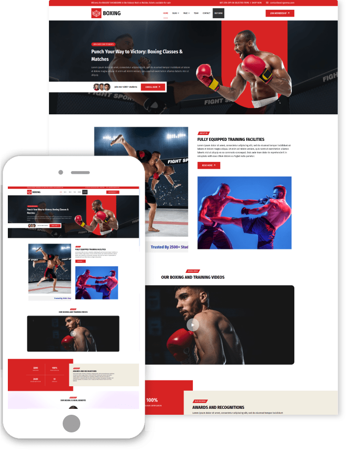 Boxing WordPress Theme