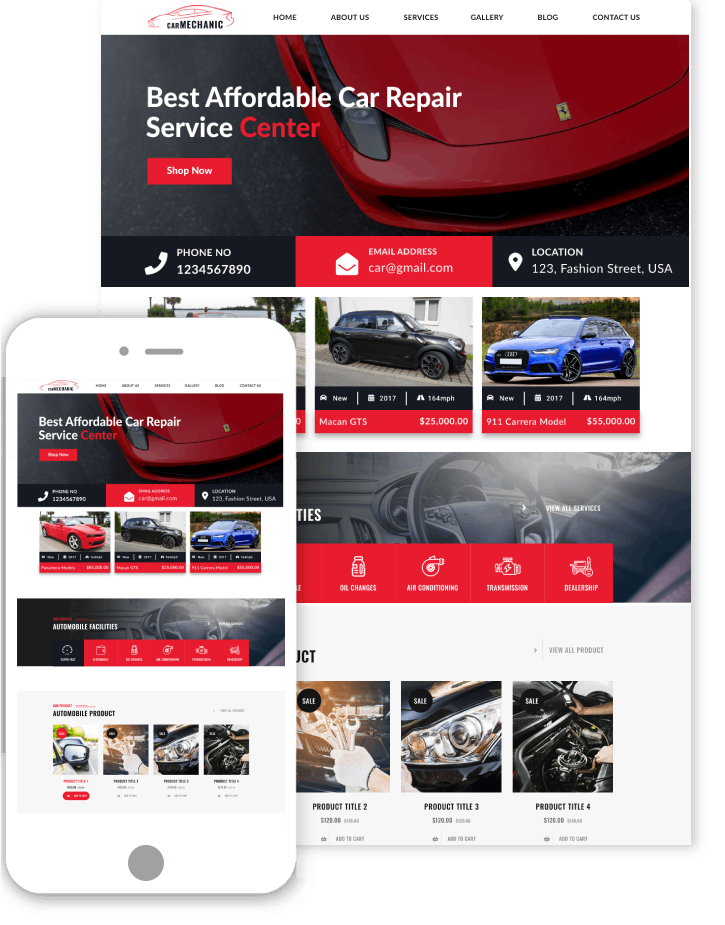 Car booking WordPress Theme