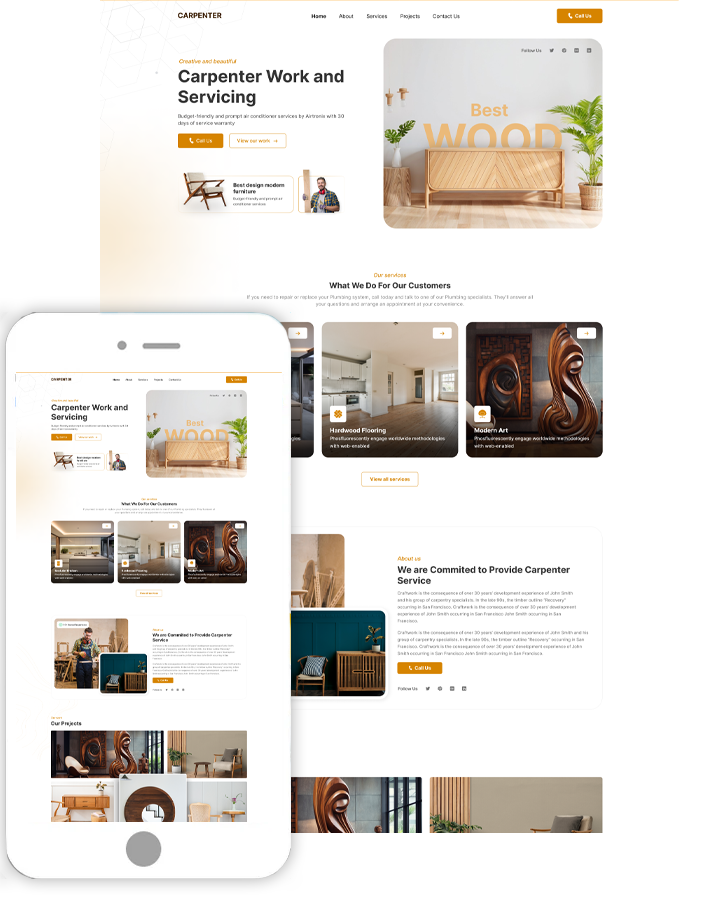 Carpentry Contractor WordPress Theme