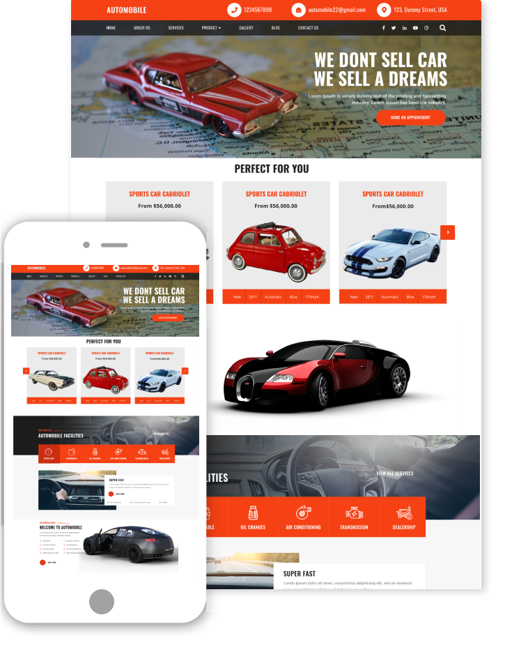 Cars WordPress Theme