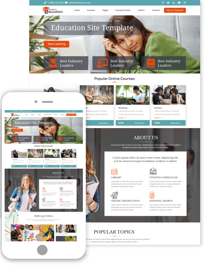 Education Hub WordPress Theme