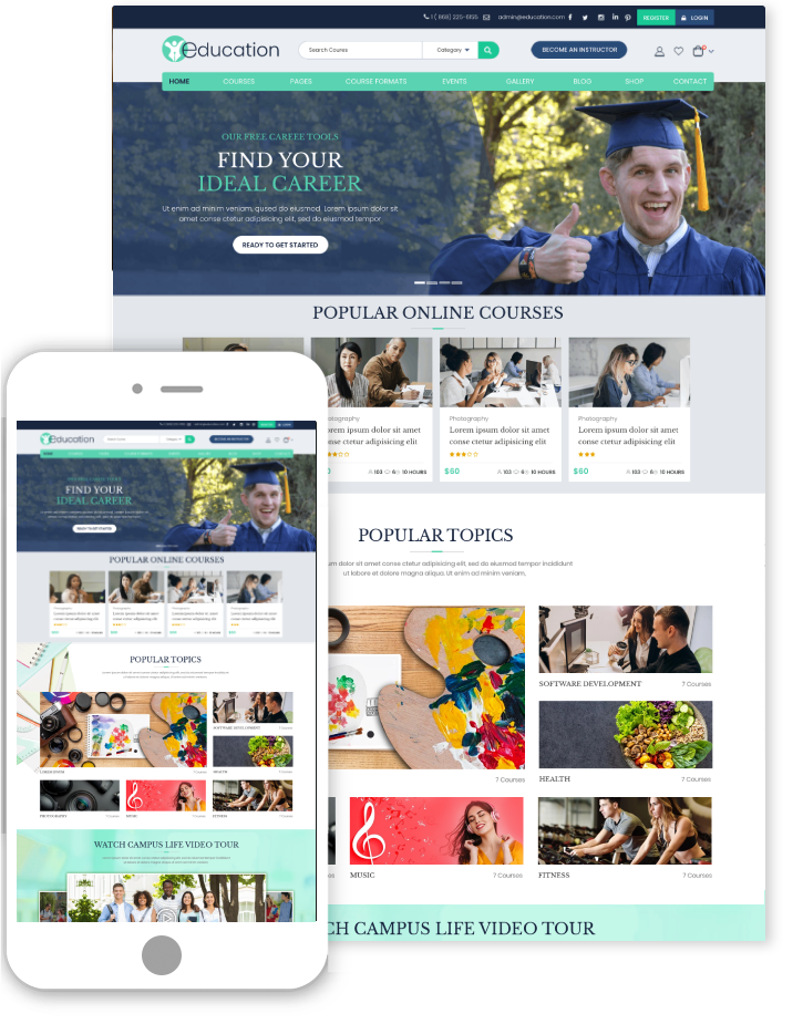 eLearning Education WordPress Theme