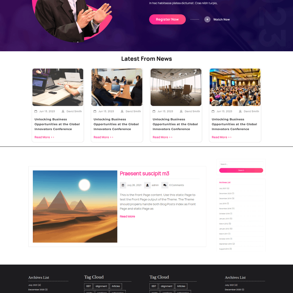 Free Business WordPress Theme