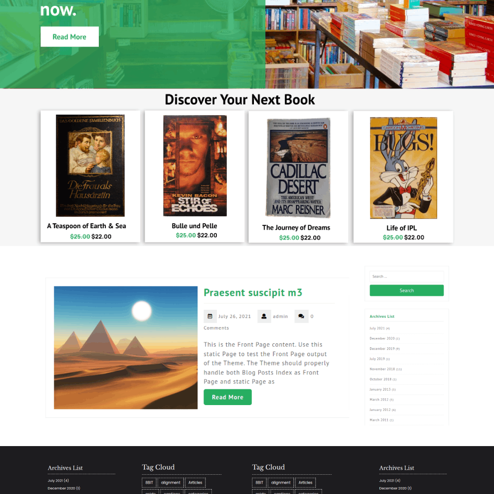 Free Ecommerce WordPress Theme