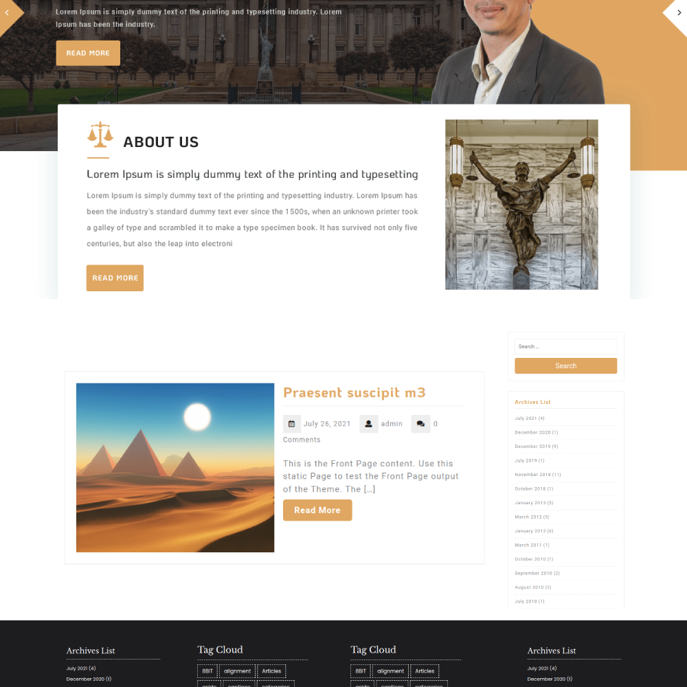 Free Lawyer WordPress Theme