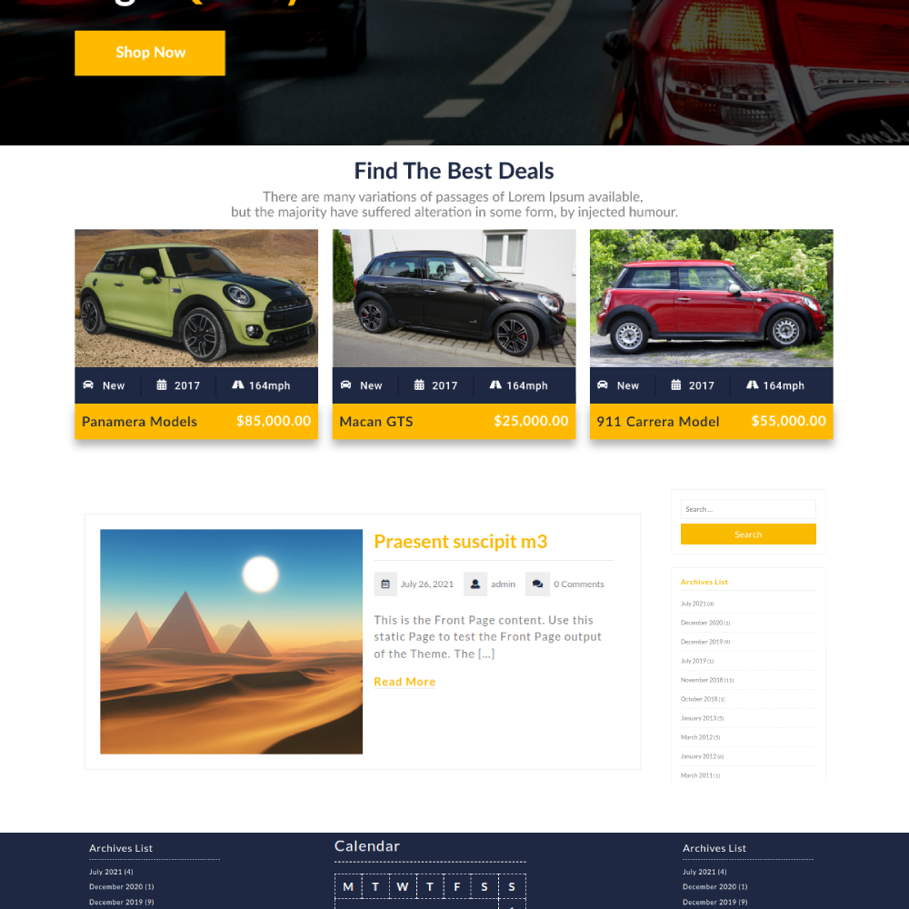 Free Mechanic WordPress Theme