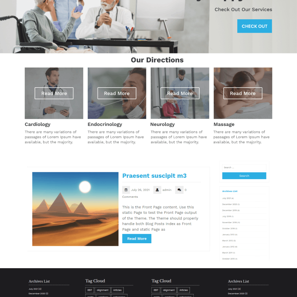 Free Medical WordPress Theme