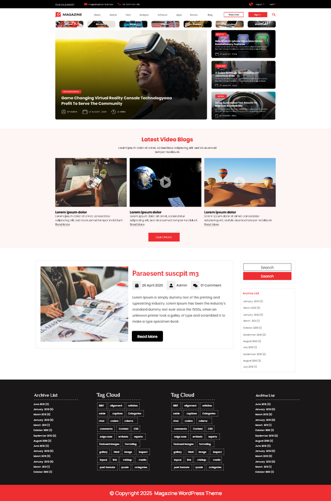 Newspaper Magazine Blog