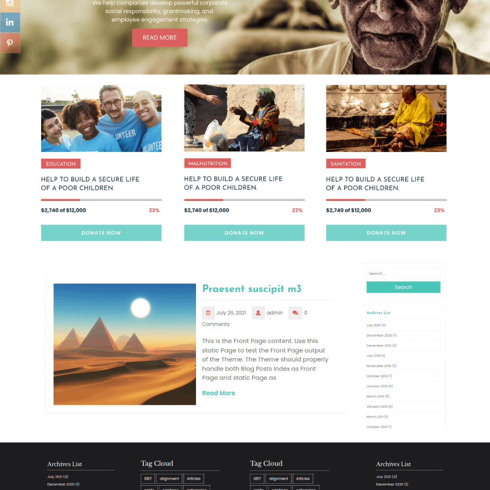 Free NGO WordPress Theme