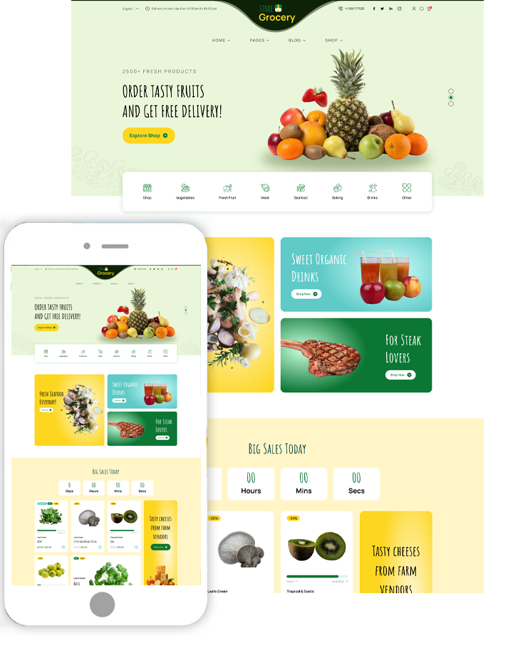 Grocery Store WordPress Theme