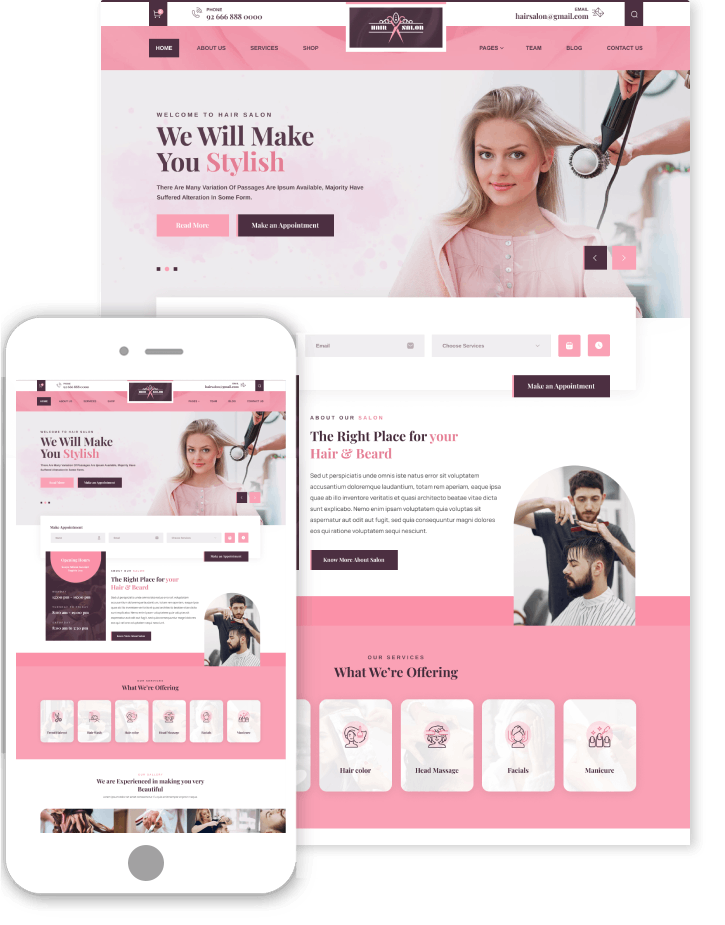 Hair Spa WordPress Theme