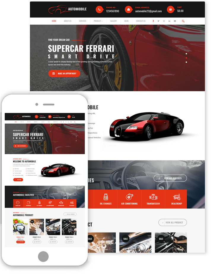Automobile WordPress Theme