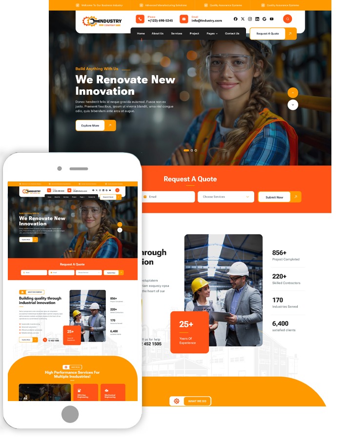 Industrial WordPress Theme