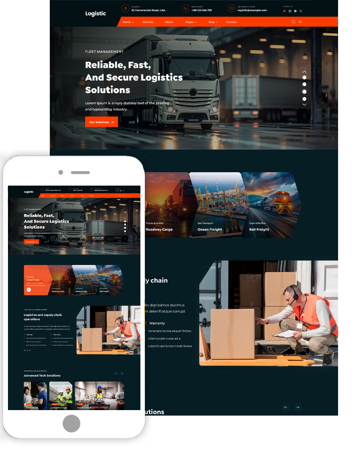 Logistics Provider WordPress Theme