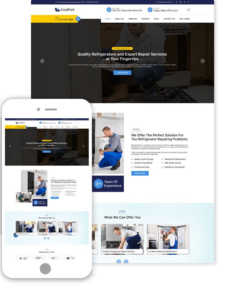 Maintenance Services WordPress Theme