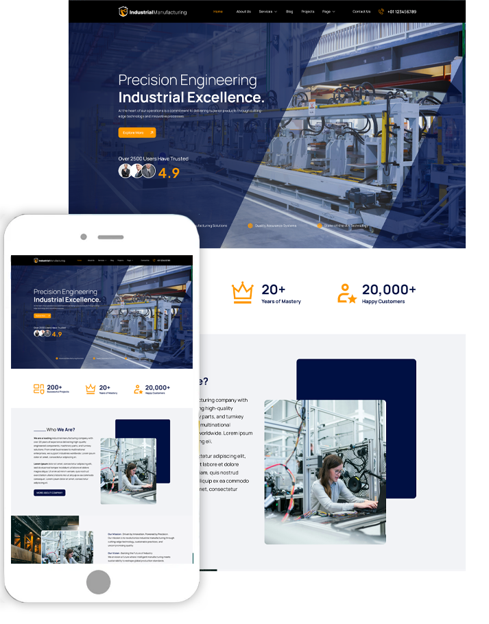 Manufacturing WordPress Theme