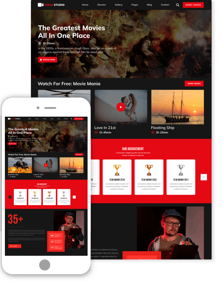 Movie Streaming WordPress Theme