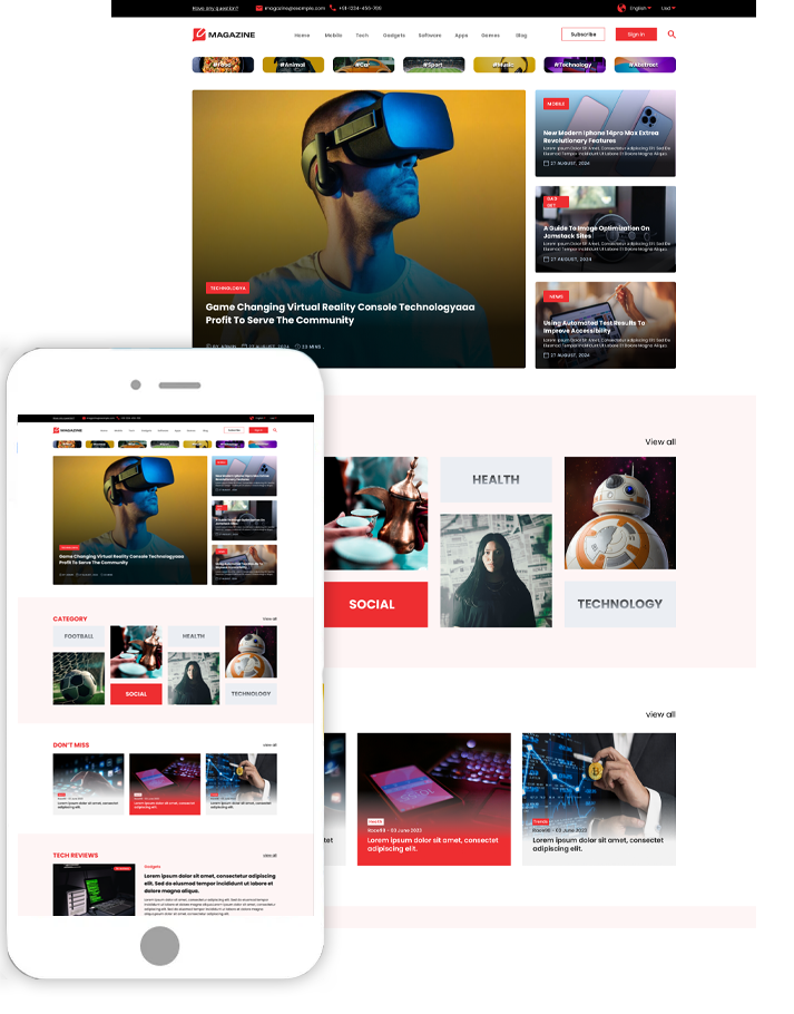 Newspaper Magazine WordPress Theme