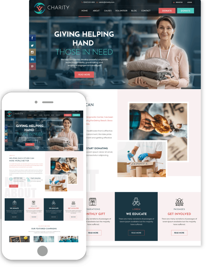 Premium NGO Organization WordPress Theme