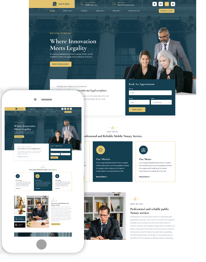 Notary WordPress Theme