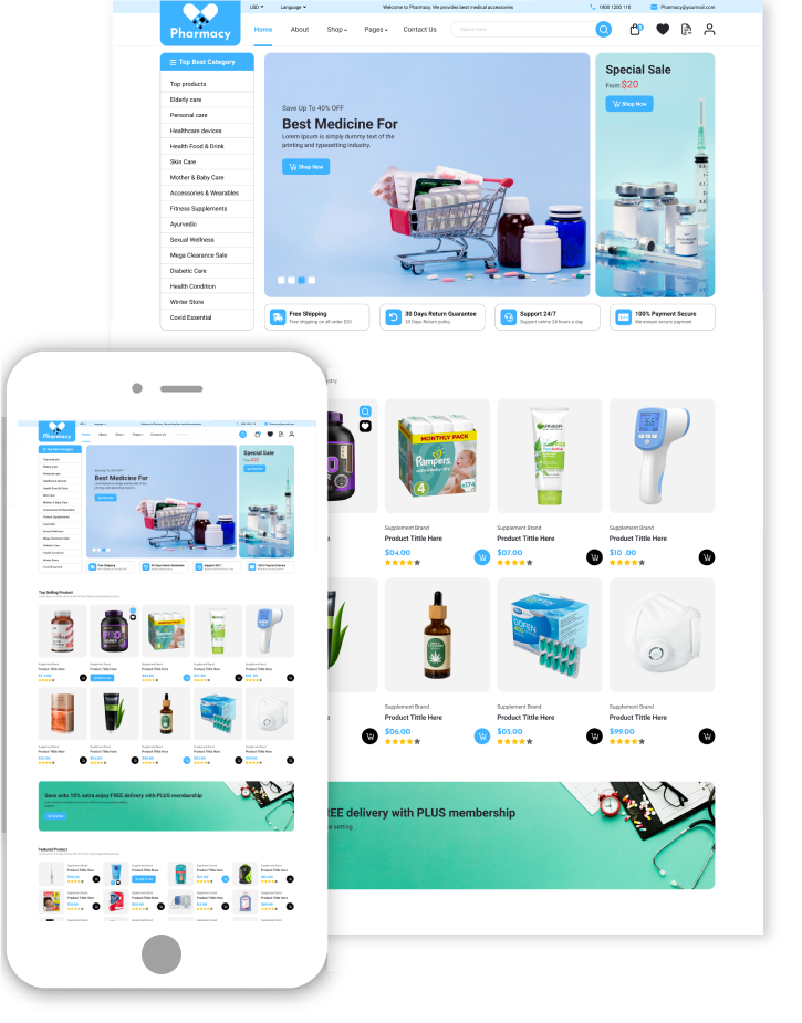 Online Pharmacy WordPress Theme