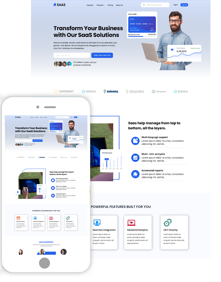 SAAS WordPress Theme