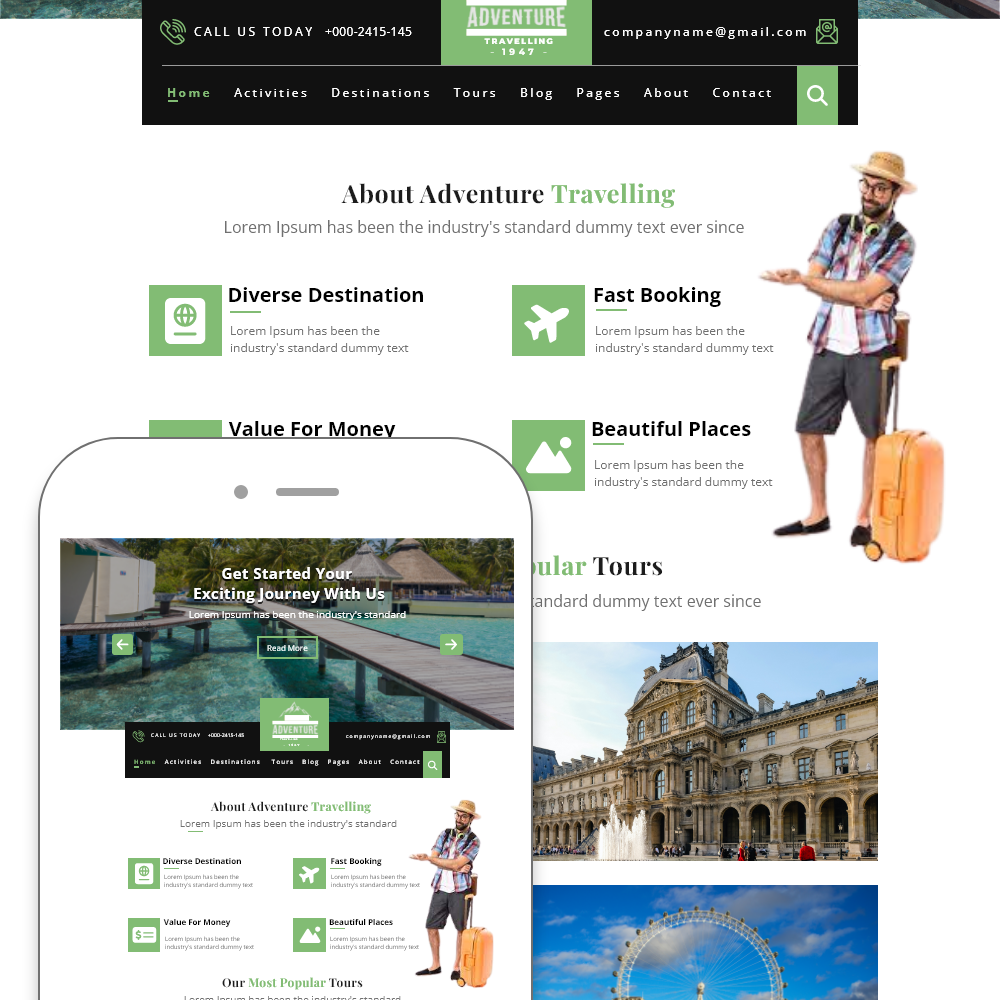 Travel Tour WordPress Theme