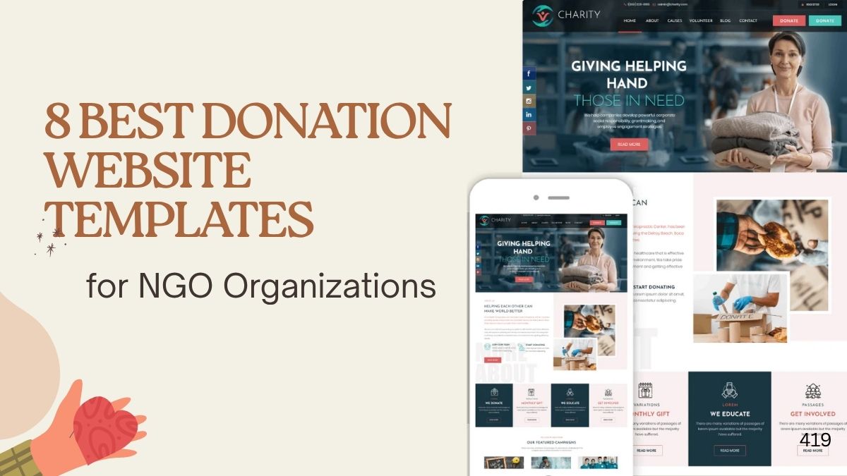 8 Best Donation Website Templates for NGO Organizations