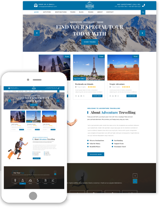 Travel Guide WordPress Theme