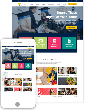 Academy WordPress theme