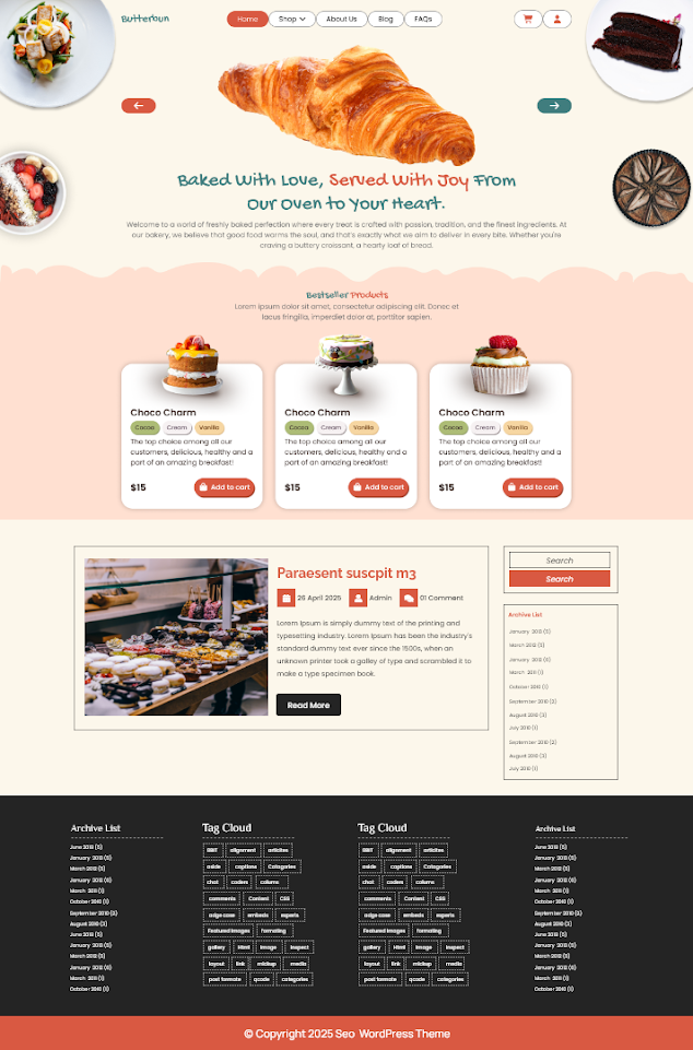 Bakery Patisserie Shop