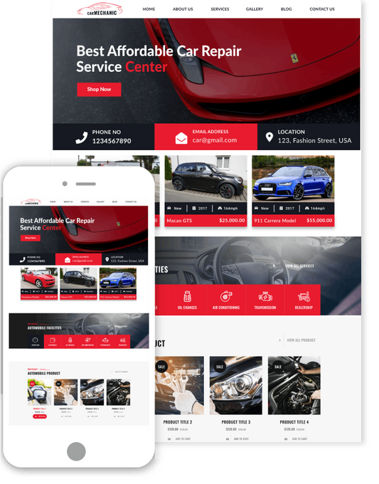 Car booking WordPress Theme