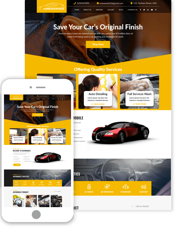Car Paint WordPress Theme