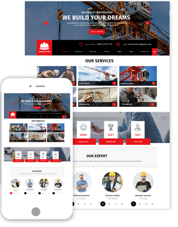 Construction Engineering WordPress Theme