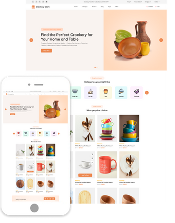 Crockery Store WordPress Theme