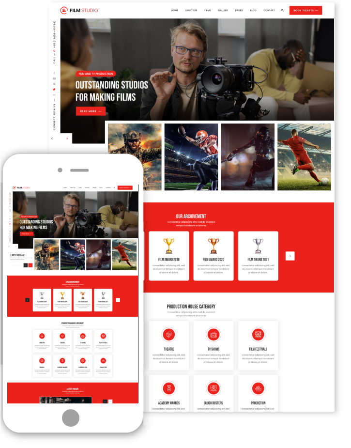 Film Maker WordPress theme