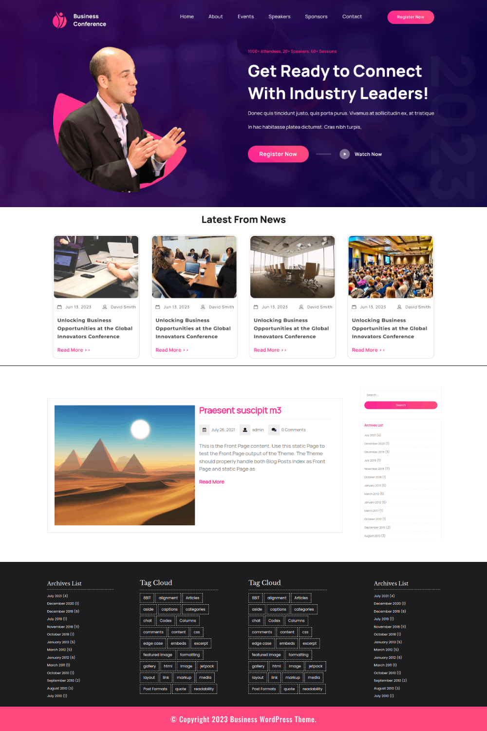 Free Business WordPress Theme