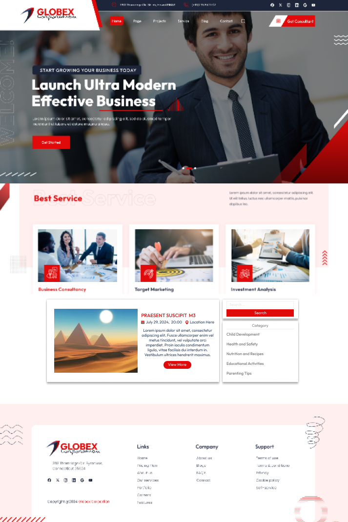 Free Corporate WordPress Theme : For Professional Websites – THEMESPRIDE