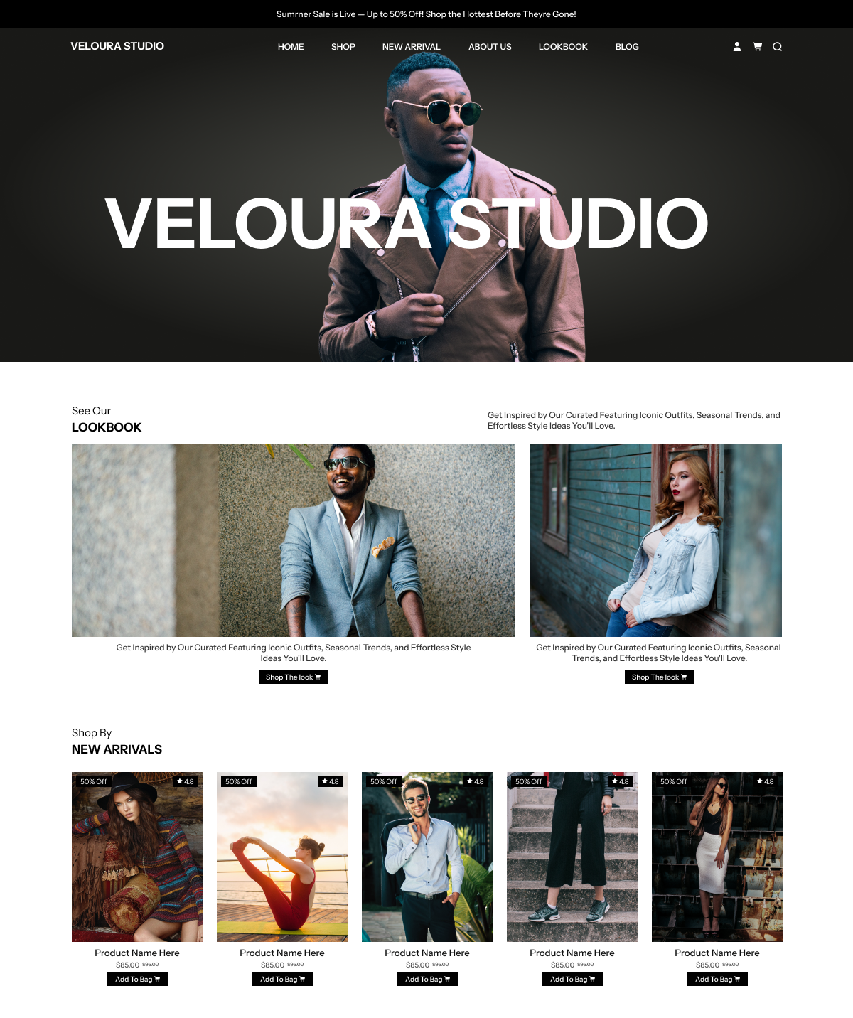 Free Fashion Studio WordPress Theme