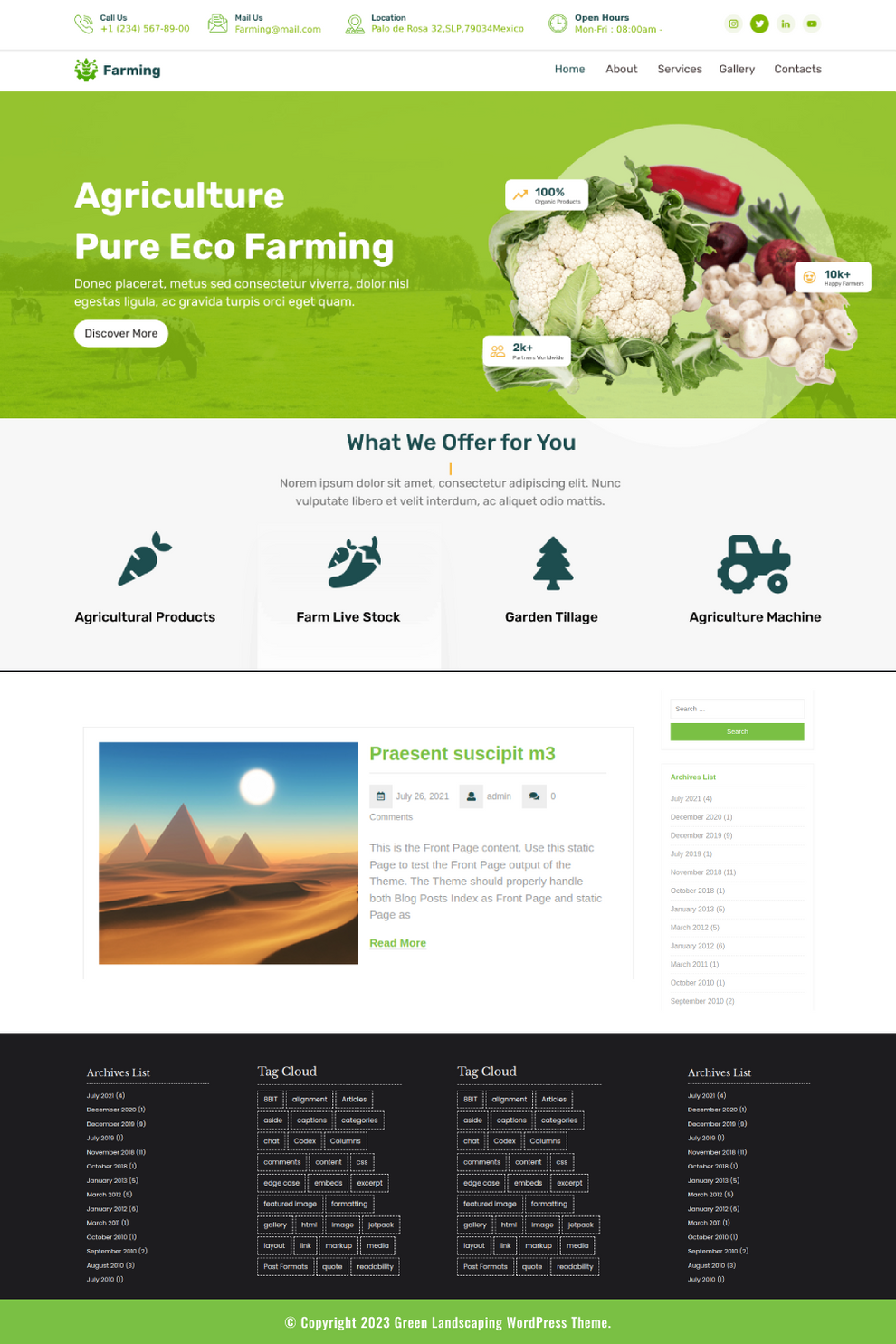 Craft Your Outdoor Oasis: Free Landscaping WordPress Theme