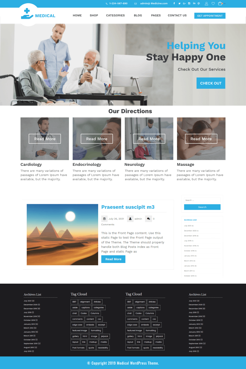 Free Medical WordPress Theme