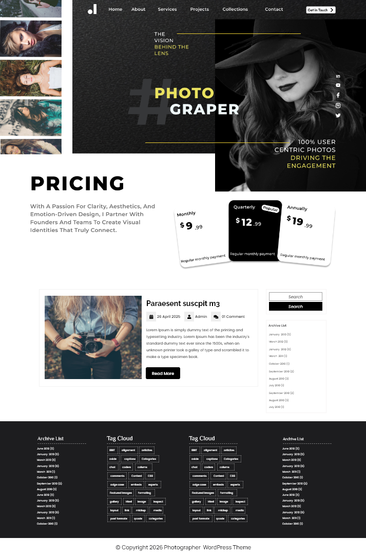 Free Portfolio WordPress Theme