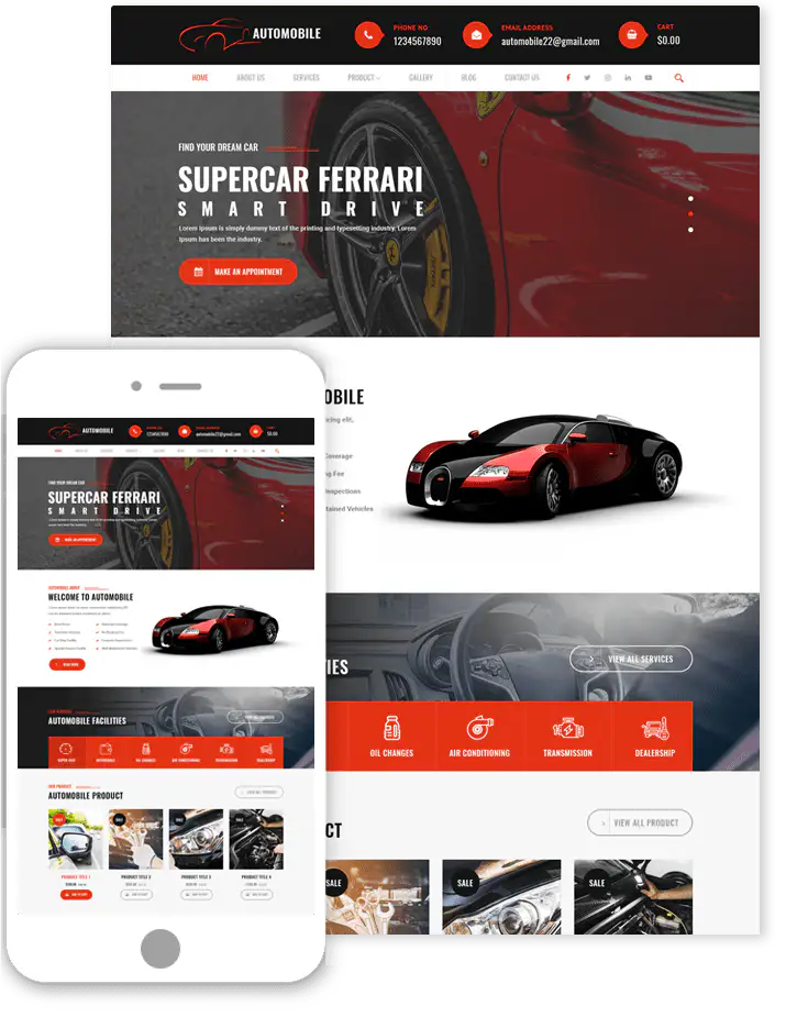 Automobile WordPress Theme
