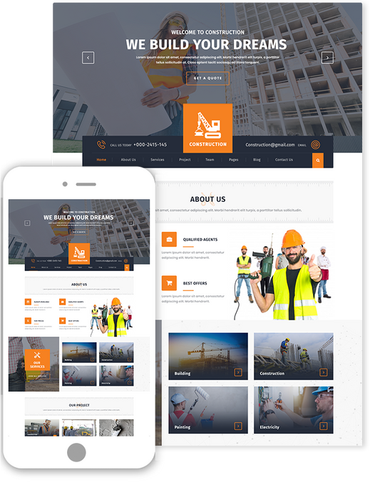 Construction WordPress Theme