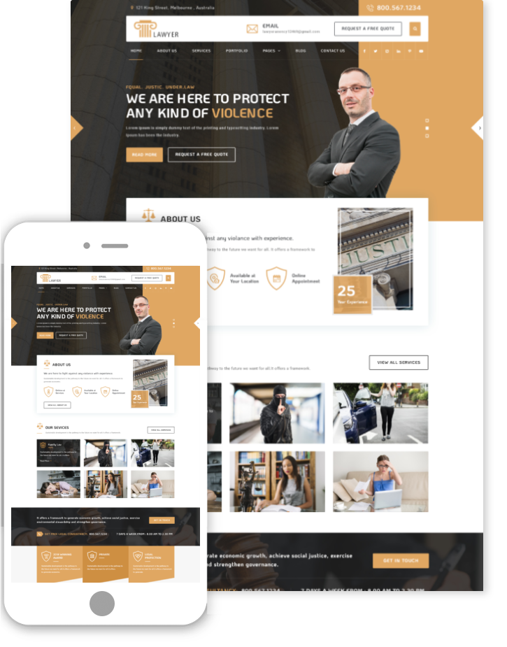 Best Law Firm WordPress Theme for Lawyers & Attorneys