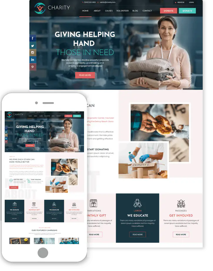 Premium NGO Organization WordPress Theme