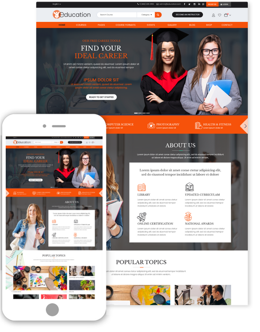 Online Courses WordPress Theme