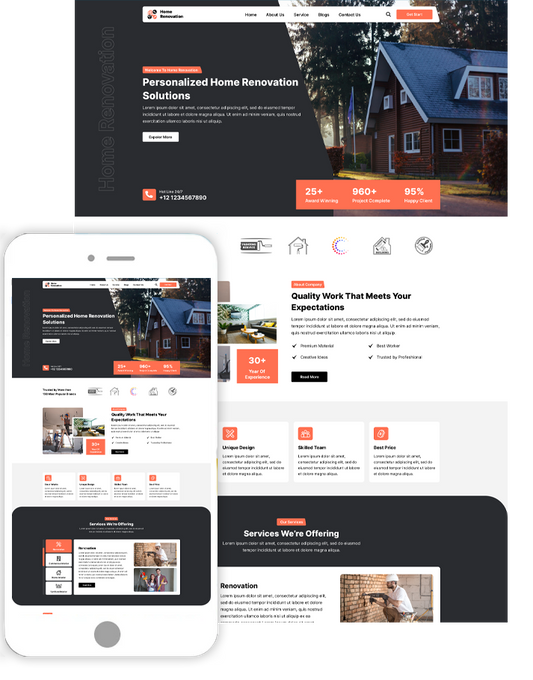 Renovation Services WordPress Theme